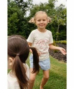 Morado Design Texas State Stamp Natural Organic Tee Tops