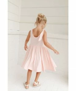 Lia + Lou Pink Twirly Tie Dress Dresses