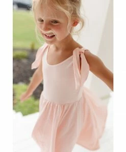 Lia + Lou Pink Twirly Tie Dress Dresses