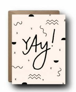 Black Lab Studio Yay Congratulations Greeting Card