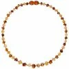Powell's Owl Jewelry Amber Baroque Milk + Cognac Necklace