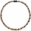 Powell's Owl Amber Baroque Cognac + Cherry Necklace Jewelry