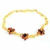 Powell's Owl Amber Gemstone Honey + Cognac Flower Necklace