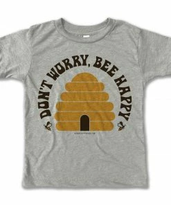 Rivet Apparel Bee Happy Heather Vintage Tee