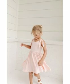 Lia + Lou Pink Twirly Tie Dress Dresses