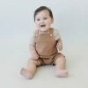 Mebie Baby Honey Linen Short Overalls