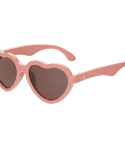 Babiators Can't Heartly Wait Mauve Light Pink Hearts Sunglasses Headwear