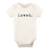 Tenth + Pine Loved Black + Natural Organic Onesie Bodysuits