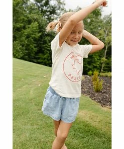 Morado Design Texas State Stamp Natural Organic Tee Tops