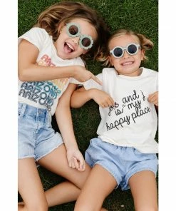 Morado Design Joss + J Happy Place Natural Organic Tee Tops