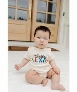 Morado Design Mckinney Texas Rainbow Natural Organic Onesie