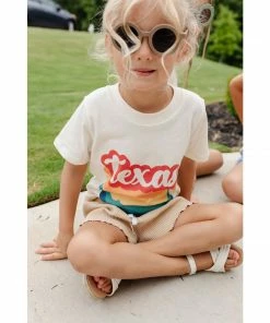 Morado Design Texas Bubble Repeat Natural Organic Tee