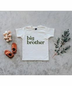 Gladfolk Big Brother Ivory + Olive Tee