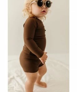 Joss + J Coco Brown Board Shorts Swim Suit