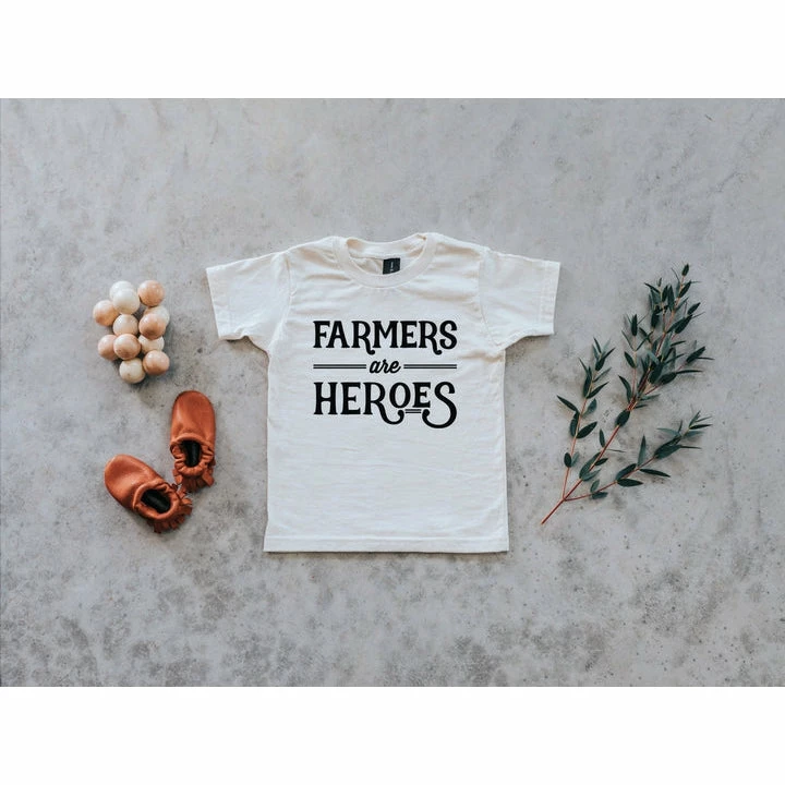 Gladfolk Farmers Are Heroes Organic Tee