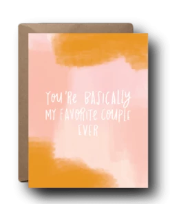 Black Lab Studio Favorite Couple Wedding Greeting Card