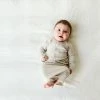 Goumi Kids Preemie + Newborn Storm Gray Bamboo Organic Gown