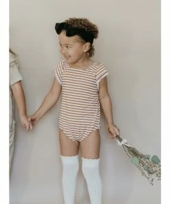 Joss + J Leotards Gold Stripes Bamboo Flutter Sleeve Leotard 12 Joss + J Leotards Gold Stripes Bamboo Flutter Sleeve Leotard