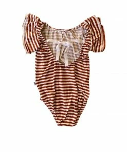 Joss + J Autumn Stripes Bamboo Flutter Sleeve Leotard