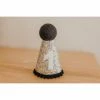 Cutest Little Party Party Time # 1 Silver Glitter + Navy Pom Trim + White Glitter Party Hat