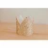 Cutest Little Party Solid Gold Glitter Crown