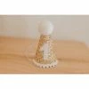 Cutest Little Party Party Time # 1 Gold Glitter + White Pom Trim + White Glitter Party Hat