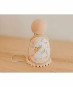 Cutest Little Party # 2 Gold Glitter + Donut + White Glitter Party Hat Party Time