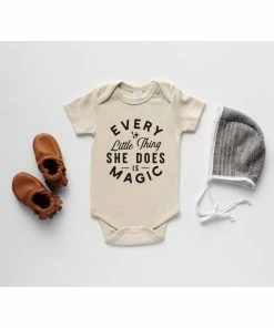 Gladfolk Every Little Thing Organic Cream Onesie