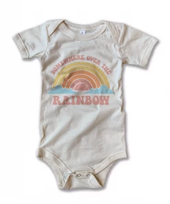 Rivet Apparel Over The Rainbow Vintage Onesie Bodysuits