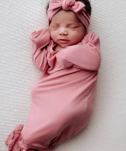 Three Little Tots Preemie + Newborn Rose Headband