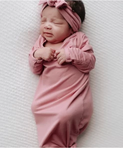 Three Little Tots Rose Knotted Gown