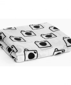 Modern Burlap Swaddles + Blankets Camera Organic Swaddle