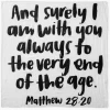 Modern Burlap Swaddles + Blankets Matthew 28:20 Muslin Swaddle