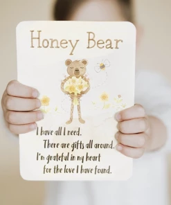 Slumberkins Books + Puzzles Honey Bear Snuggler - Gratitude Collection