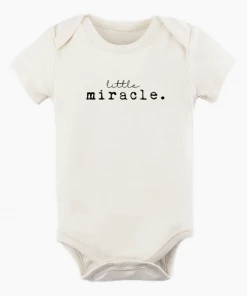 Tenth + Pine Little Miracle Black + Natural Organic Onesie Bodysuits