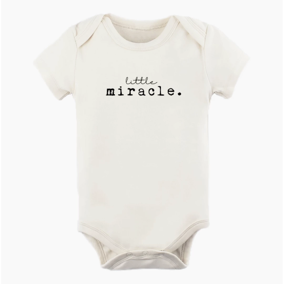 Tenth + Pine Little Miracle Black + Natural Organic Onesie Bodysuits 3 Tenth + Pine Little Miracle Black + Natural Organic Onesie Bodysuits