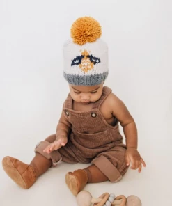 Huggalugs Headwear Bumblebee Knit Beanie