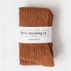 Little Stocking Co Footwear Sugar Almond Cable Knit Tights