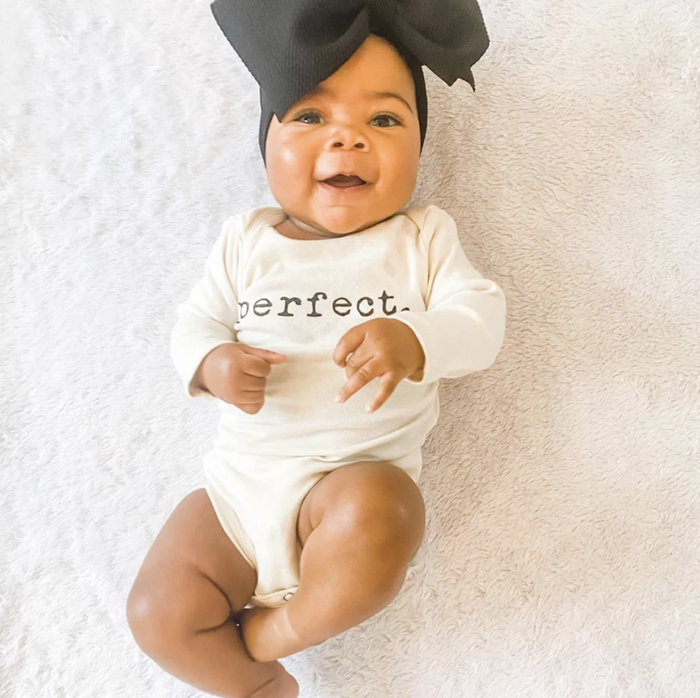 Tenth + Pine Perfect Black + Natural Organic Long Sleeve Onesie Bodysuits 4 Tenth + Pine Perfect Black + Natural Organic Long Sleeve Onesie Bodysuits