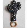 Prickly Pear Lane Green Floral Cactus Rattle