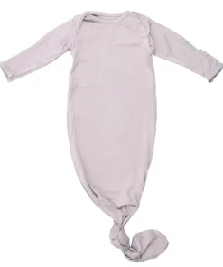 Three Little Tots Preemie + Newborn Harbor Mist Knotted Gown