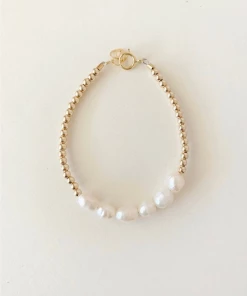 Little Lunds Co Jewelry Gold + Pearls Bracelet