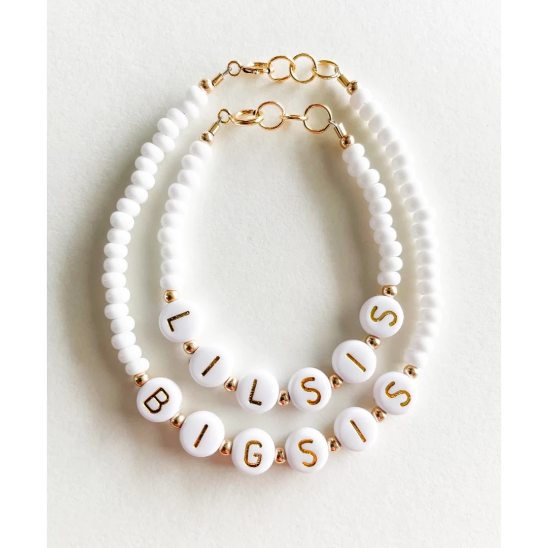 Little Lunds Co Big Sis White Stone Bracelet 4 Little Lunds Co Big Sis White Stone Bracelet
