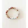Little Lunds Co Jewelry Custom Name Gender Neutral Stone Bracelet