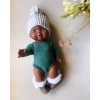 Dolls + Plushies Emerald Minikane Long Sleeve Romper 2 Dolls + Plushies Emerald Minikane Long Sleeve Romper