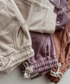 Minikane Dusty Purple Organic Cotton Two Piece Lounge Set