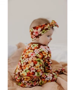 Sleepers Liberty Floral Bamboo Zip Sleeper + Ruffles - Arrows & Bow X Joss + J