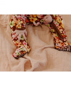 Sleepers Liberty Floral Bamboo Zip Sleeper + Ruffles - Arrows & Bow X Joss + J