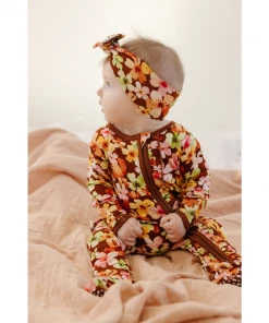Sleepers Liberty Floral Bamboo Zip Sleeper + Ruffles - Arrows & Bow X Joss + J