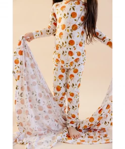 Two-Piece Sets Orange Blossom Bamboo Lounge Set - Arrows & Bow X Joss + J